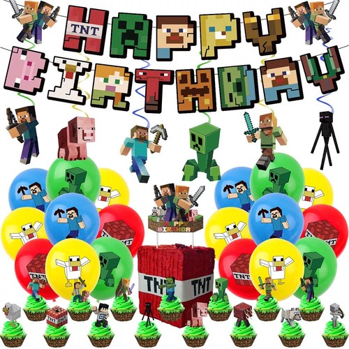 Minecraft decorazione festa - decorazione,