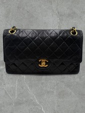 Chanel Timeless 2.55 Con Card Nera In Pelle Nera e Oro Le Parte In Metallo