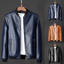 Giacca uomo slim fit ecopelle