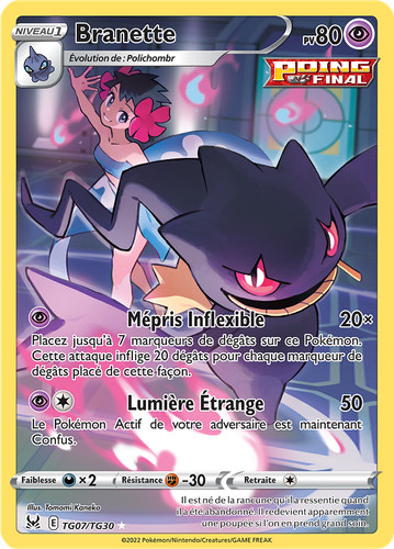 Carte pokémon branette - carte,