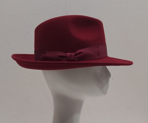 Cappello rosso scuro - scuro, bord0'