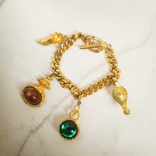 Bracciale vintage tono oro - vintage,