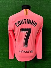 Maglia Barcellona COUTINHO Match Iussed Worn Shirt Camiseta Shirt Jersey Brasile