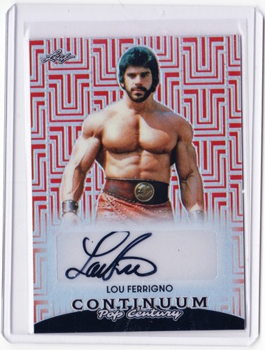 Scheda autografa lou ferrigno - scheda,