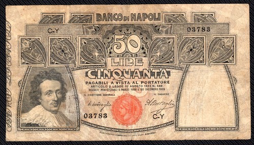 Lire rosa banco napoli - 50,