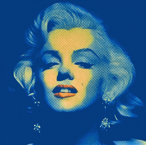 Omaggio marilyn monroe blu - marilyn,