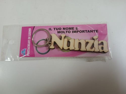 Portachiavi legno con nome - legno,