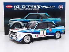 Fiat 131 Abarth "Works" Winner Rally Portugal 1981 #1 M. Alen - Kyosho 1:18 GMS