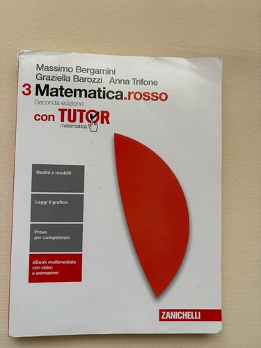 Libro matematica rosso con - -,
