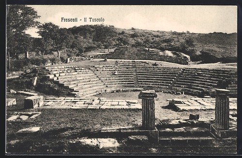Cartolina frascati tuscolo - cartolina, frascati,