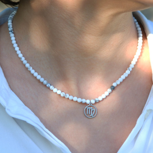Collana howlith perle - howlith,