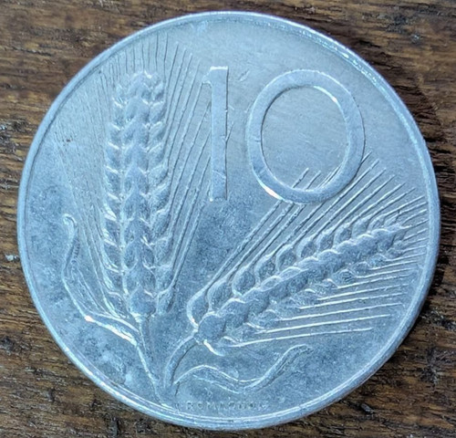 Repubblica italiana 10 lire - 10,