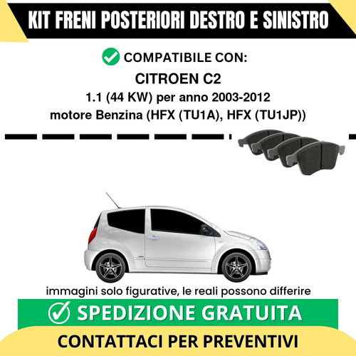 Pastiglie freno posteriori - pastiglie,