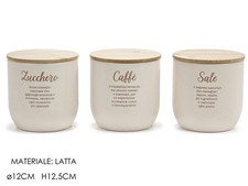 Set 3 Barattoli in latta