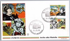 Italia FDC 1996 Comics Fumetti