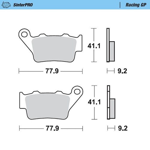Pastiglia freno moto master - pastiglia,