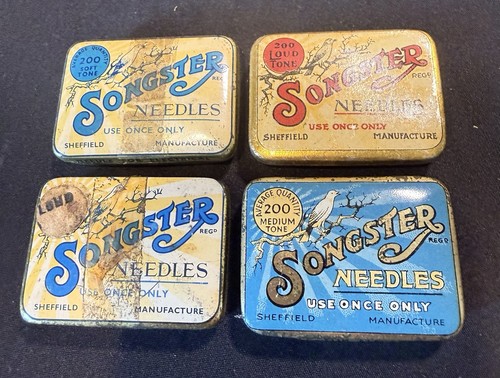 Tins songster gramophone - tins, &