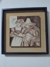 Rare Painting on Ceramic Tile