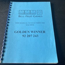 GOLDEN WINNER AWP Gioco Manuale Bell Fruit Machine 92 207 243