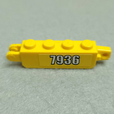LEGO 30387pb005 Mattone Cerniera 1x4 Bloccaggio 7936 Entrambi I Lati Originale GIALLO Usato