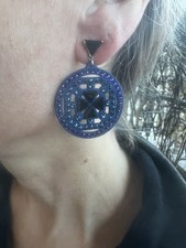 orecchini swarovski Blu