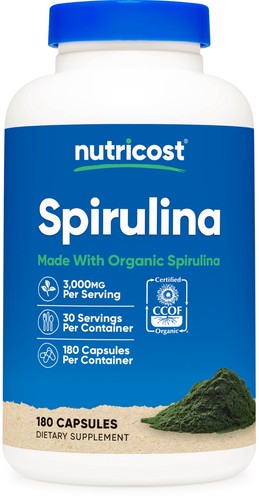 Nutricost spirulina 000mg - spirulina, 3.000mg