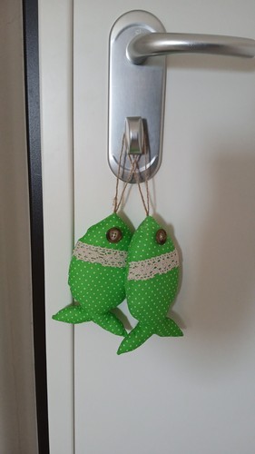 Pesciolini verde pois - verde, con
