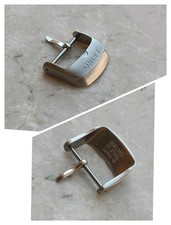 SEIKO VINTAGE STEEL WATCH STRAP BUCKLE FIBBIA ACCIAIO UHREN 18mm CHRONOGRAPH 