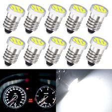 10x BIANCHE per JAGUAR MK2 TR3 TR4 TR6 SPEEDO CONTAGIRI LAMPADINE LED CALIBRO E10 MES
