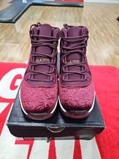 AIR JORDAN 11 RETRO RL GG EREDITIERA " NIGHT MAROON/METALLIC GOLD " TAGLIA 8Y NUOVO