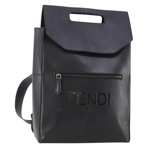 Fendi zaino pelle nero - zaino,