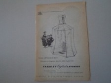 advertising Pubblicità 1950 YARDLEY ENGLISH LAVENDER