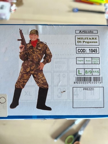 Vestito carnevale militare - carnevale,
