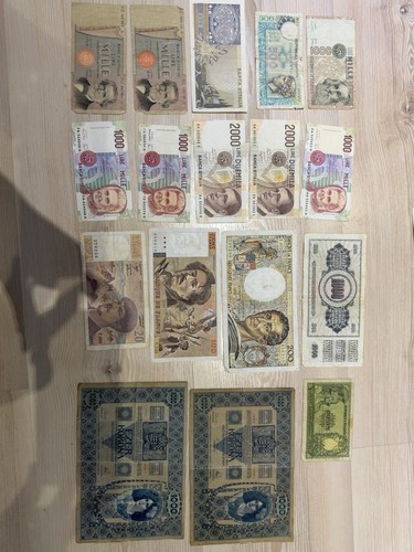 Lotto banconote da - di,