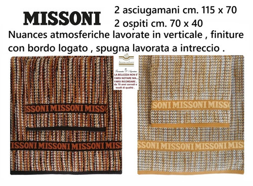 Set spugne missoni pezzi - set,