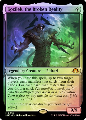 Mtg foil kozilek the - kozilek,, broken