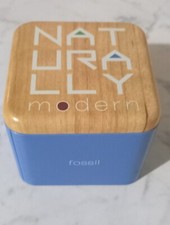 SCATOLA  IN LATTA ORIGINALE COMPLETO DI ISTRUZIONE PER OROLOGIO FOSSIL