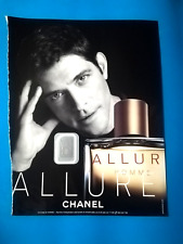 RITAGLIO DI GIORNALE PUBBLICITA' ALLURE CHANEL PROFUMO DA COLLEZIONE - (141)