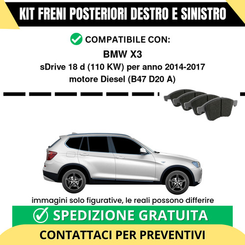 Pastiglie freno posteriori bmw - posteriori,