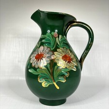 Brocca italiana dipinta a mano numerata floreale casale country cottage core vintage