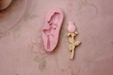 stampi gomma siliconica a forma di tulipano fimo cernit formine