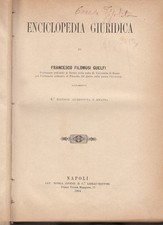 DIRITTO FILOMUSI GUELFI FRANCESCO ENCICLOPEDIA GIURIDICA