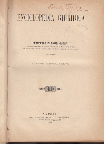 Diritto filomusi guelfi - filomusi,