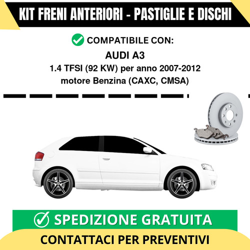Kit freni anteriori pastiglie - kit,