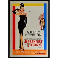 manifesto COLAZIONE DA TIFFANY audrey hepburn blake edwards peppard W02