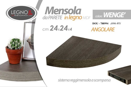 Mensola parete angolare - parete,