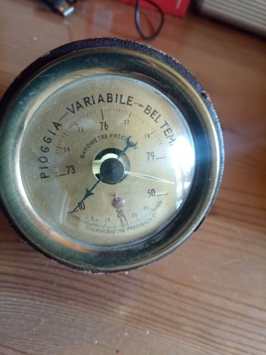 Termometro barometro vintage - termometro,
