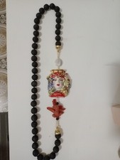 Collana pietra lavica - pietra, e