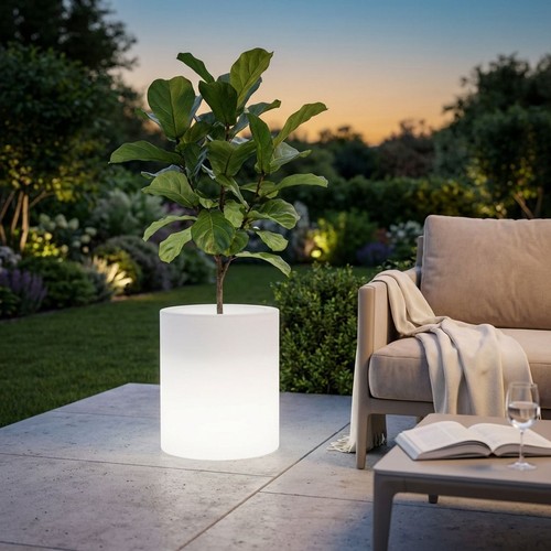 Vaso luminoso rgb con pannello - luminoso,