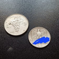 Vecchie Monete Italiane Con 5